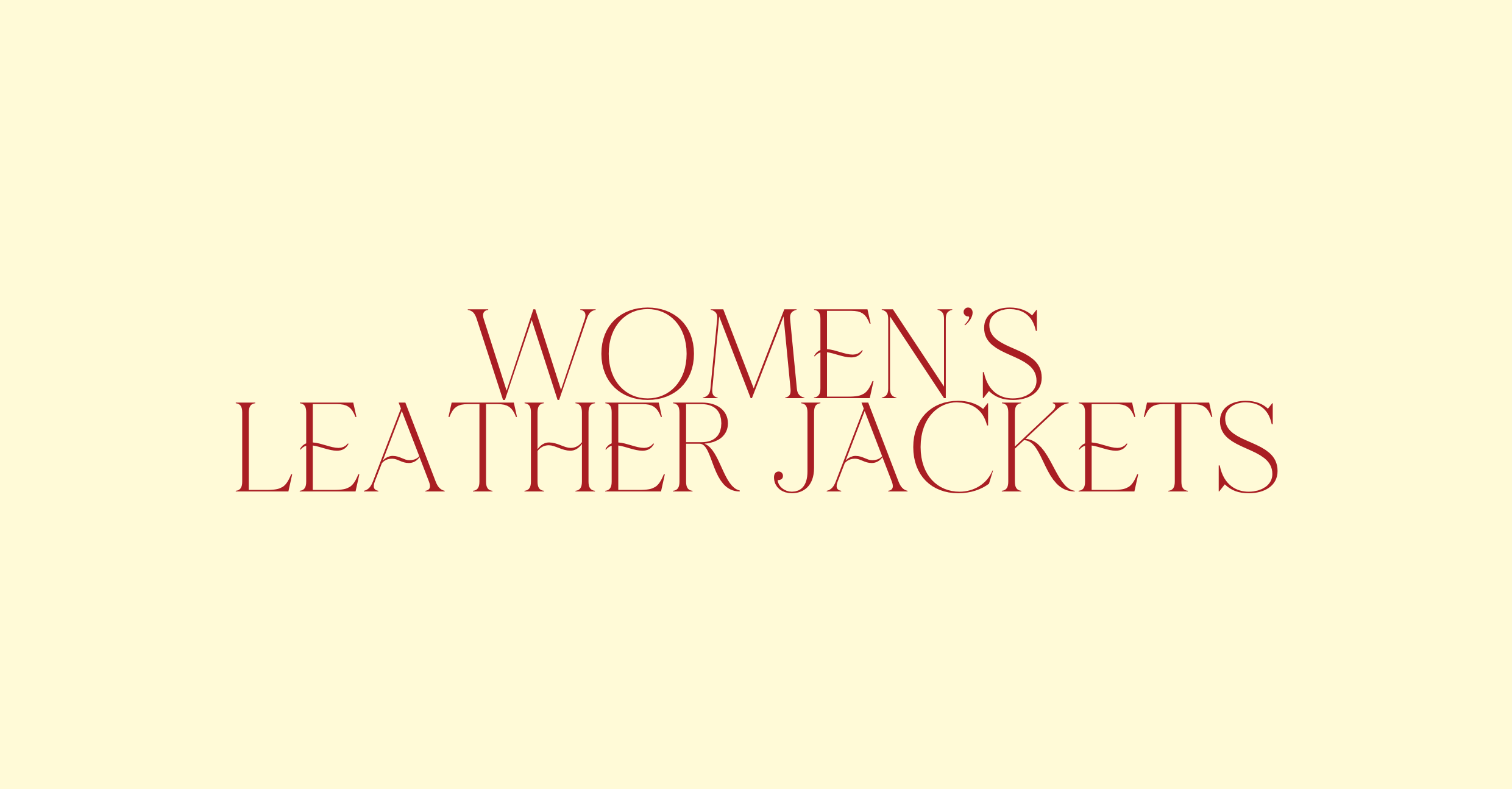 Women’s Leather Jackets