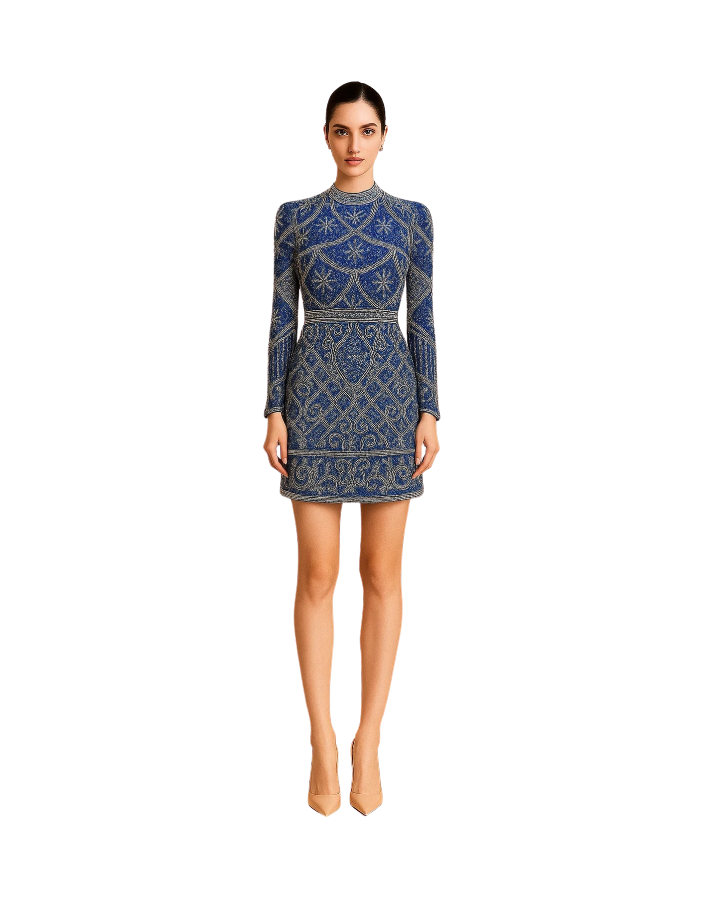 Obsidian Regal Mosaic Gown