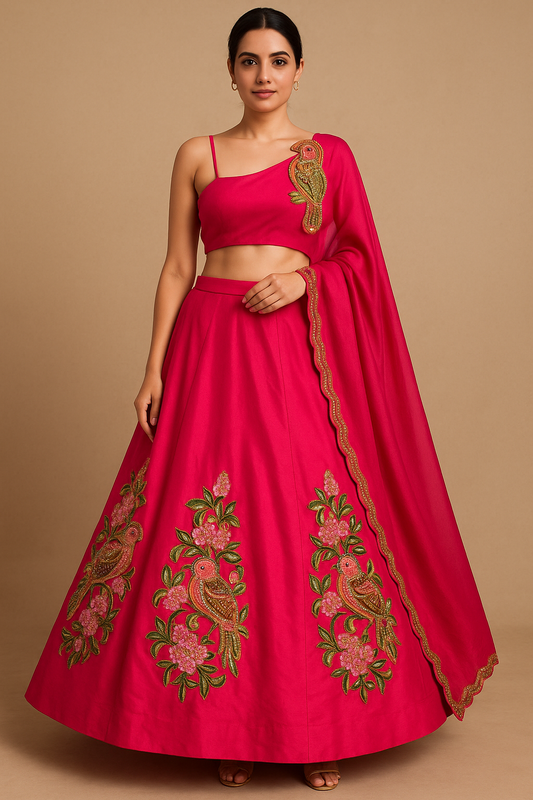 Hand Embroidered Rosette Co-Ord set