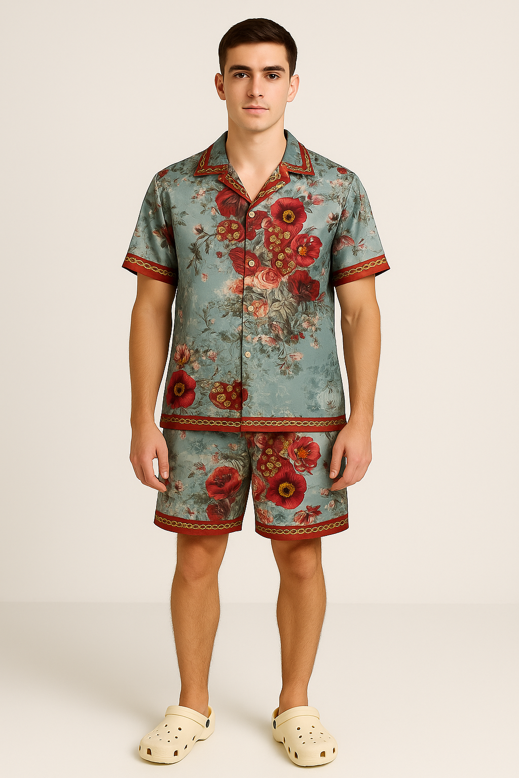 VICTORIAN POPPY CO-ORD SET – A Luxe Ode to Botanical Romance