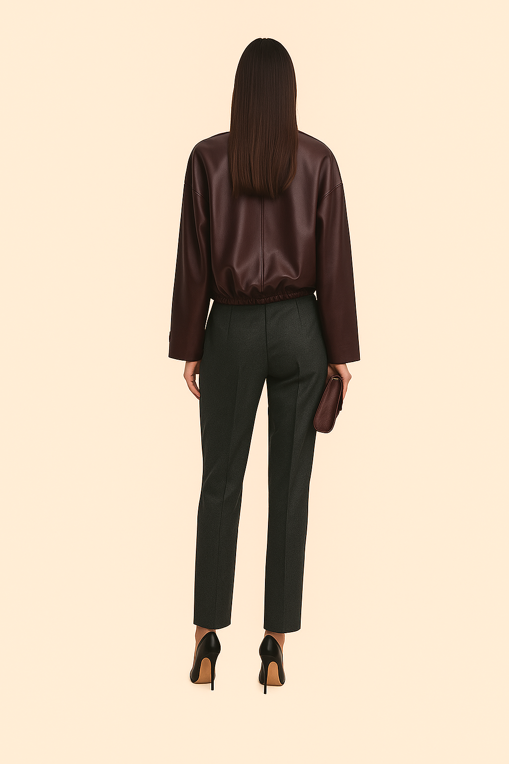 WANDA MAXIMOFF CROPPED JACKET – Modern Heroine-Inspired Leather