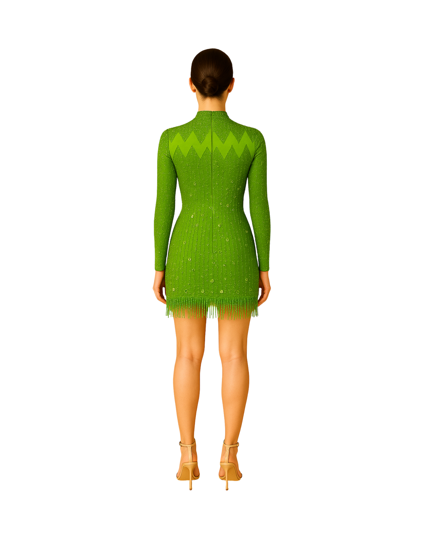 Lime Mirage Echo Gown