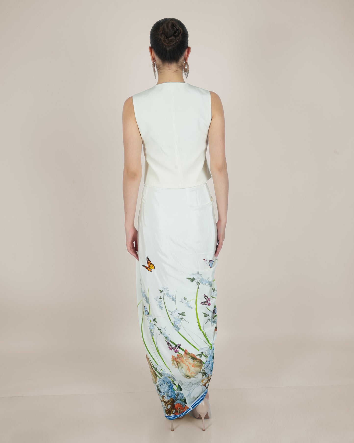 Butterfly Blossom Waistcoat and Draped Skirt