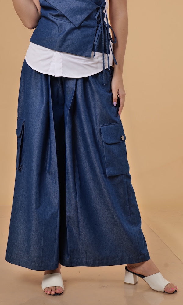 Denim Wide Co-ord Set