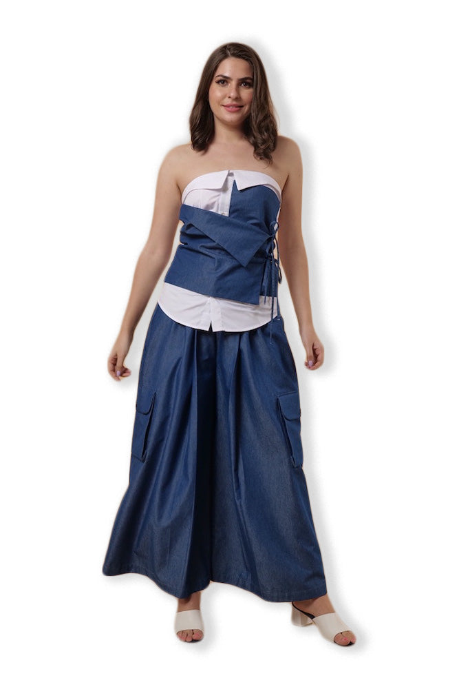 Denim Wide Co-ord Set