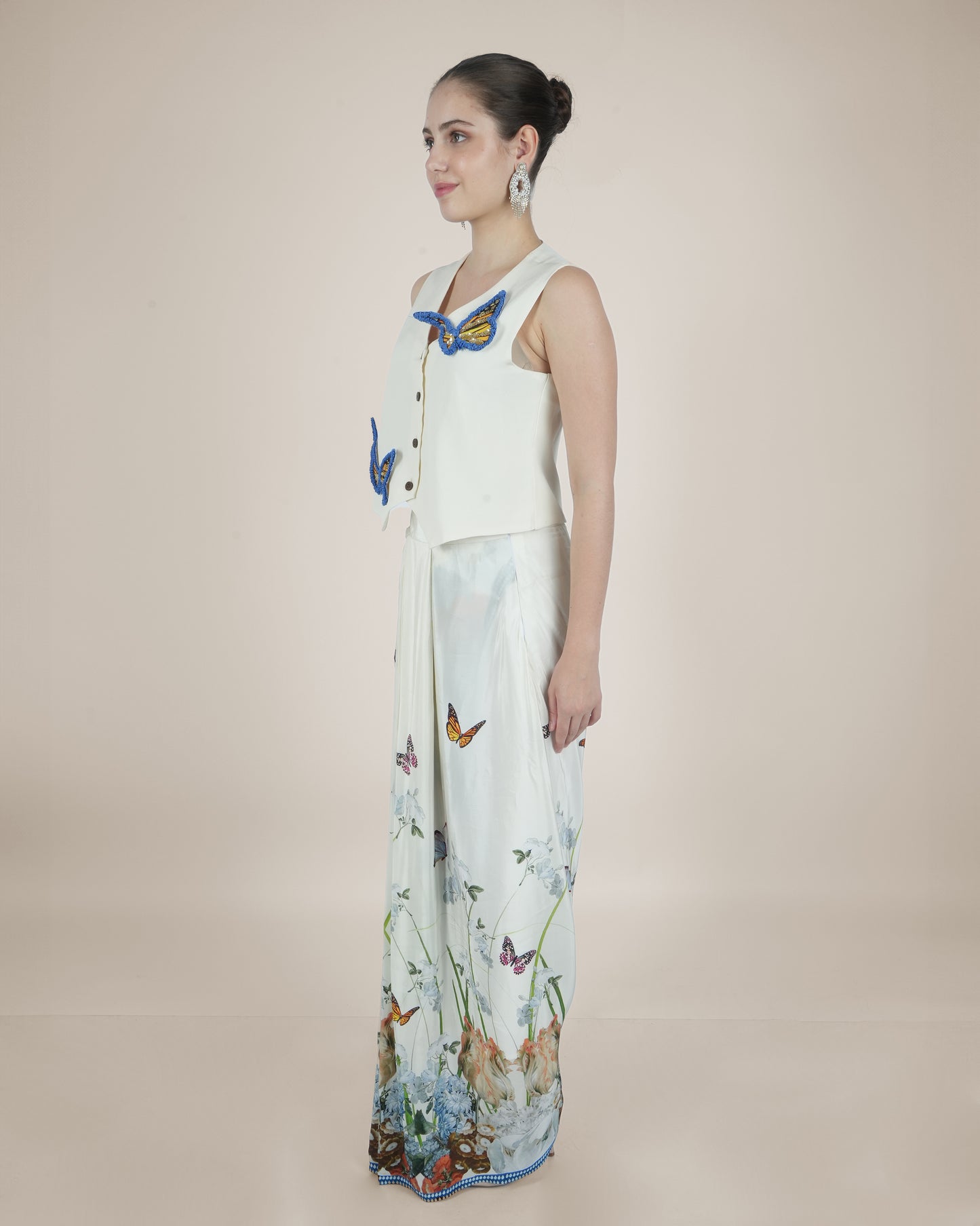 Butterfly Blossom Waistcoat and Draped Skirt
