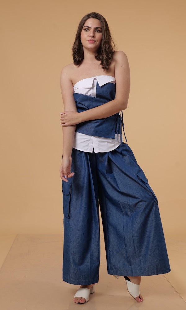 Denim Wide Co-ord Set