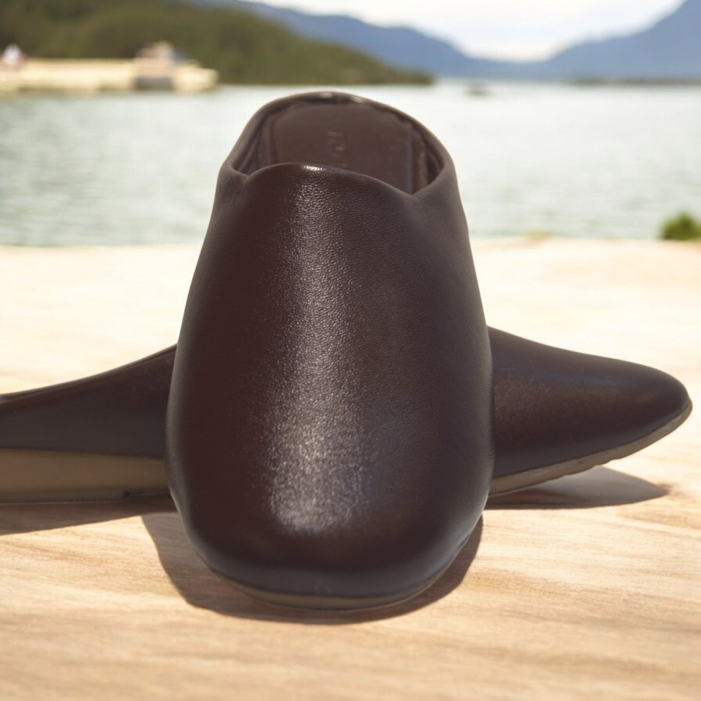 Loafers with rubber sole