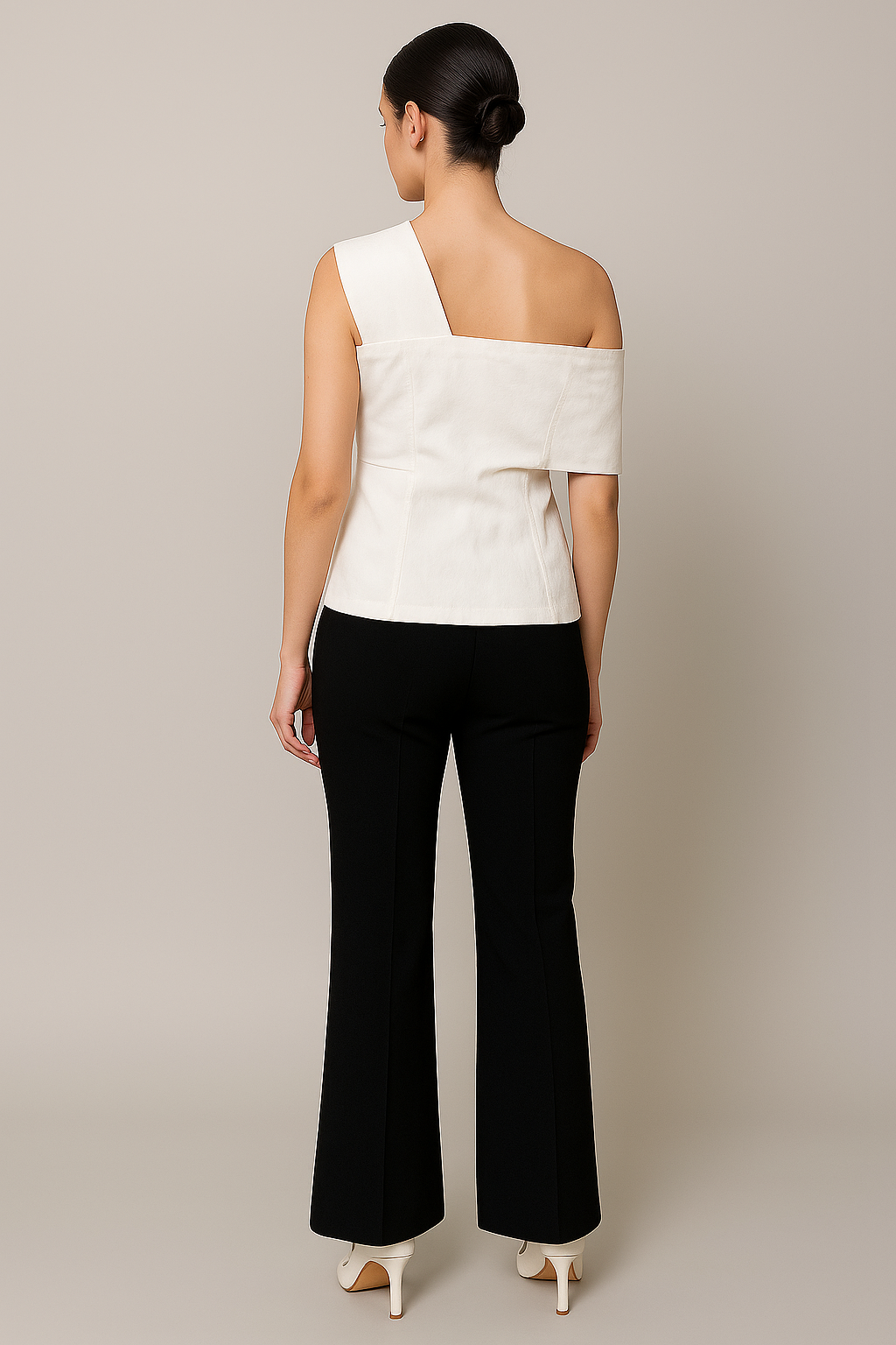One side off shoulder top - Architectural elegance meets modern minimalism
