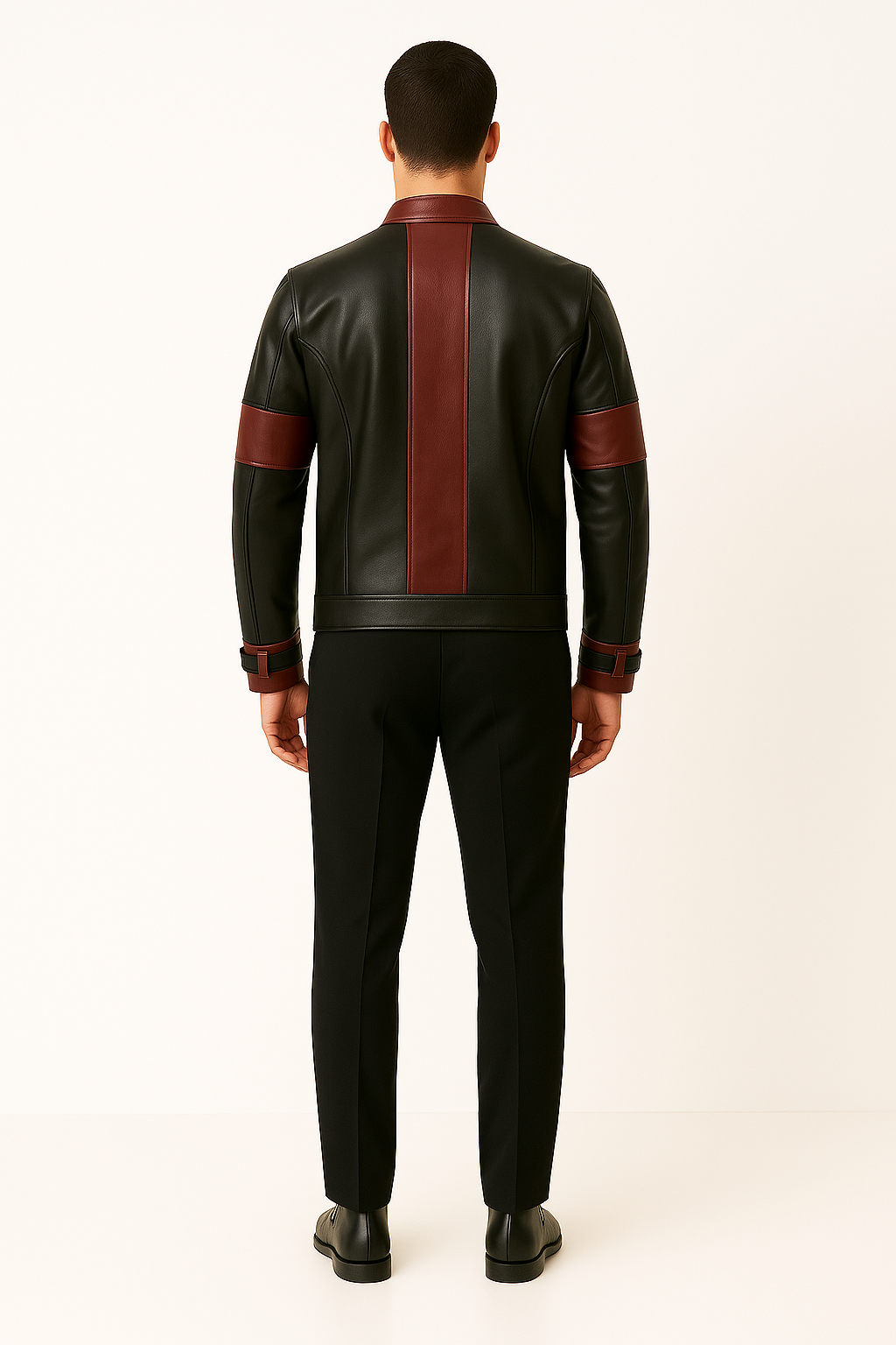 DEADPOOL ROGUE JACKET – Color-Blocked Luxury Biker Leather