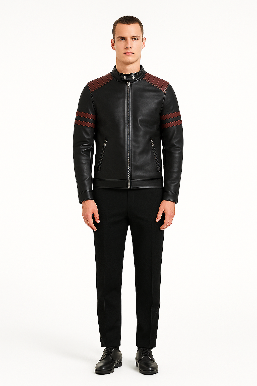 BLADE NIGHT HUNTER JACKET – Modern Cinematic Biker Leather