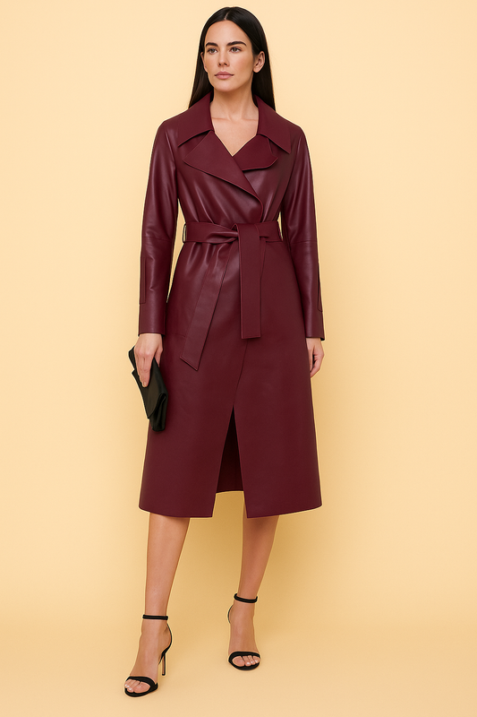 VICTORIA RED TRENCH – Power. Mystery. Femme Fatale