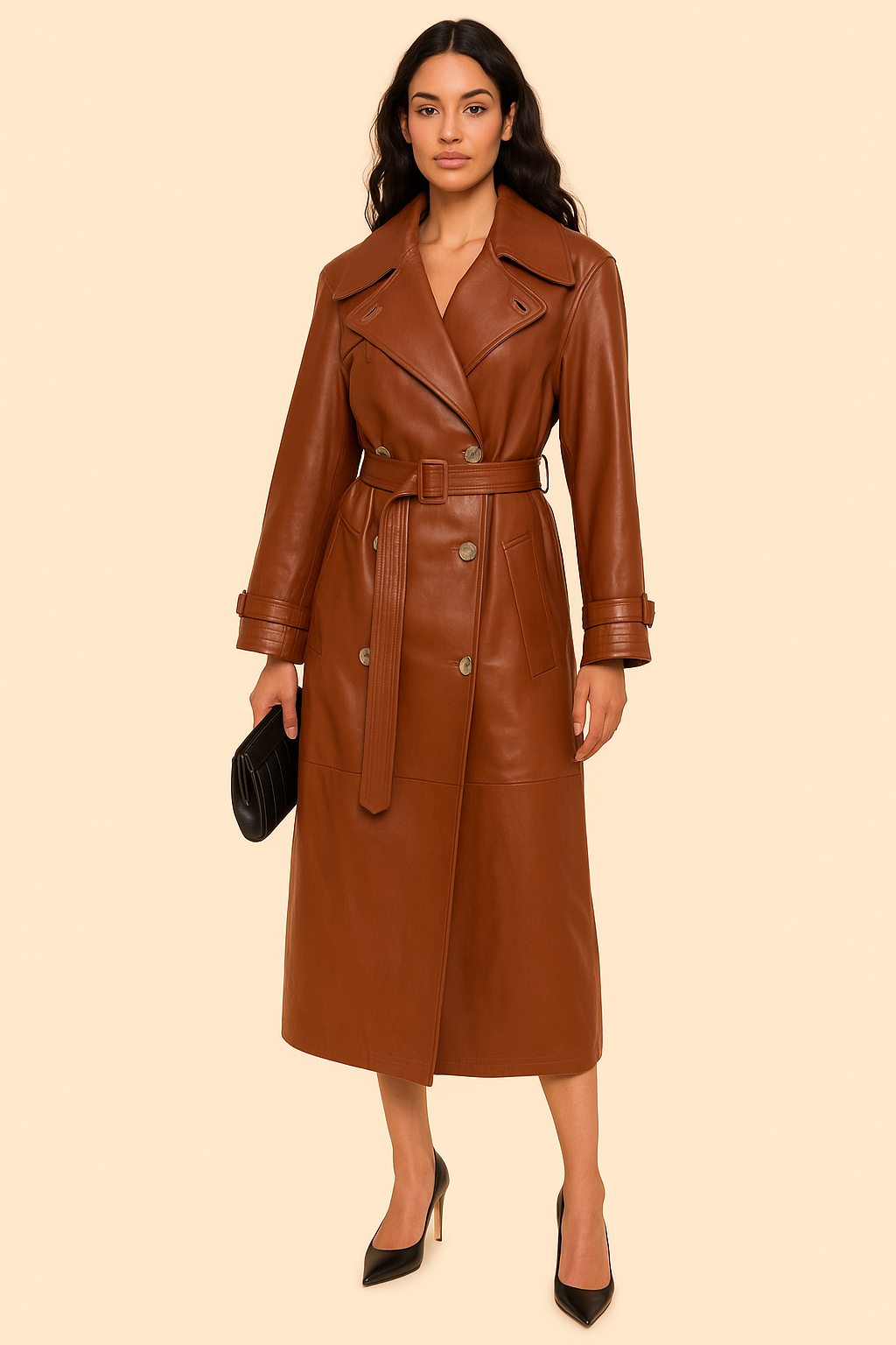 CARMELA TRENCH COAT โ Mafia Muse Meets Tailored Elegance