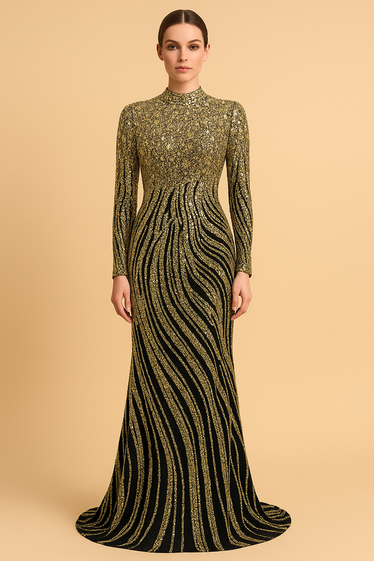 Golden Dusk Reverie Gown