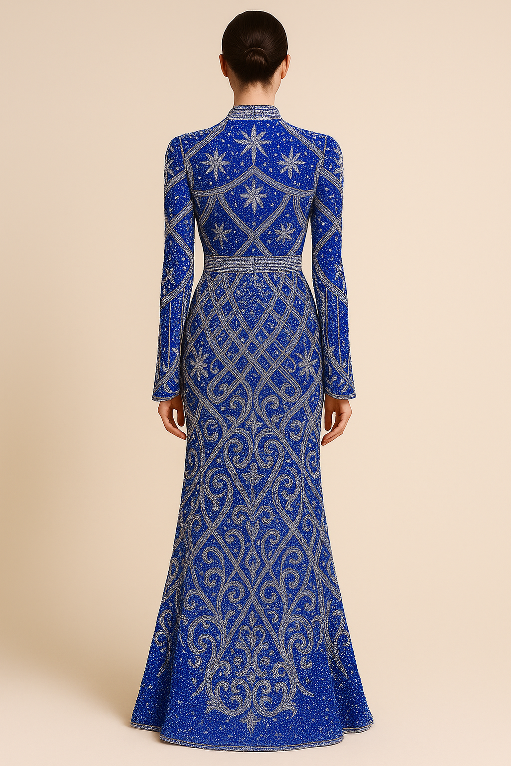 Obsidian Regal Mosaic Gown