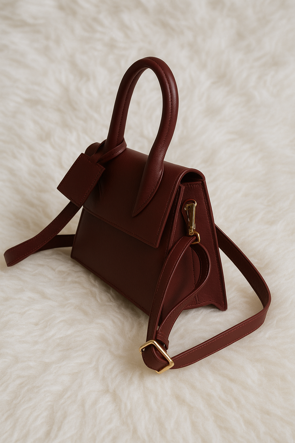 Fish Leather Emma Purse Black/Maroon/White bag