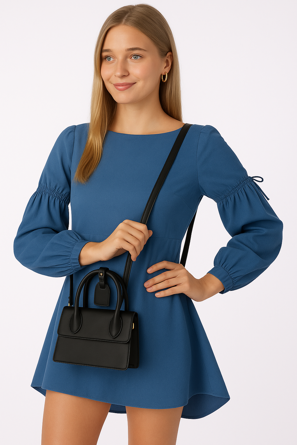 Fish Leather Emma Purse Black/Maroon/White bag