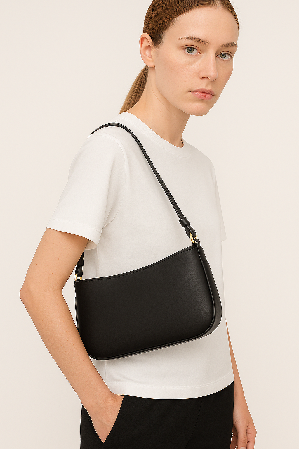 Sling bag with medium length strap