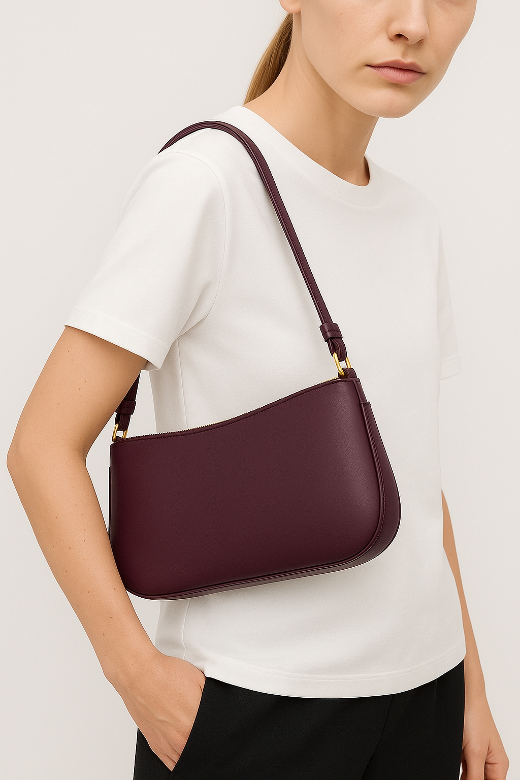 Sling bag with medium length strap