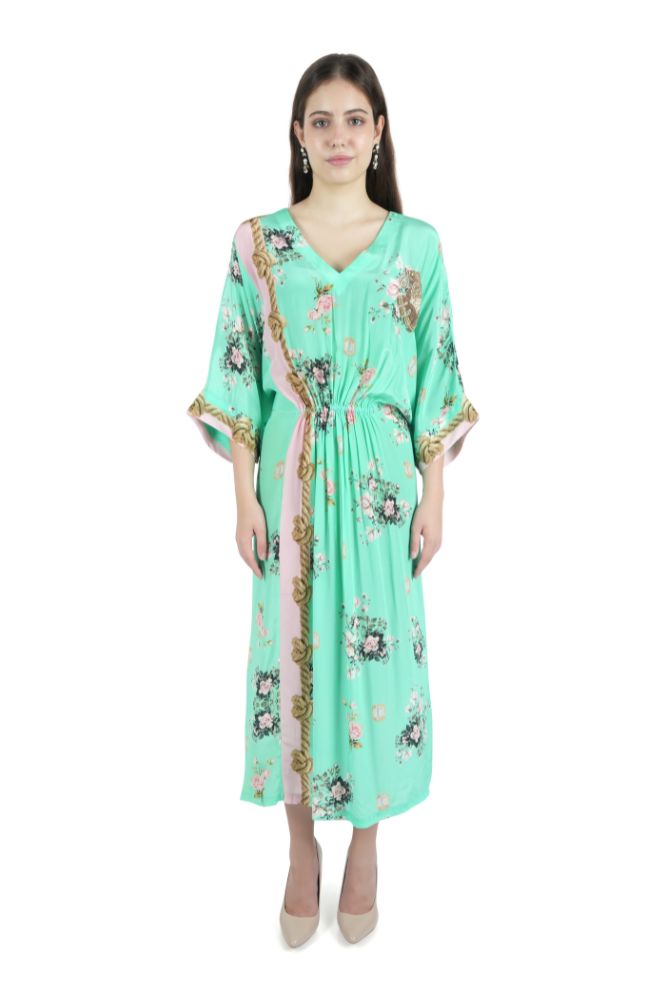 Kimono Style Printed Dress