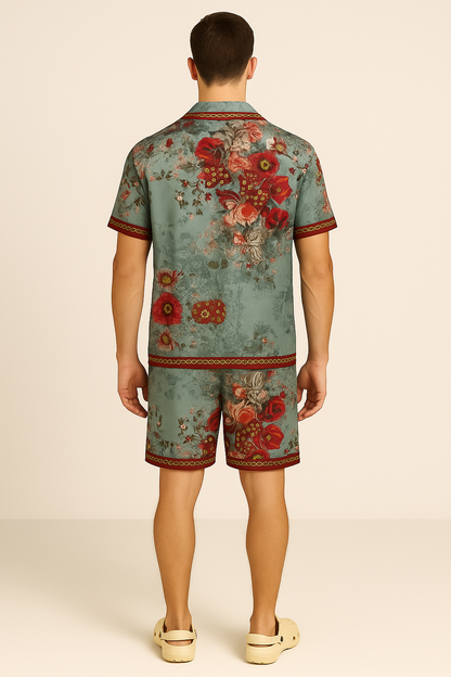 VICTORIAN POPPY CO-ORD SET – A Luxe Ode to Botanical Romance