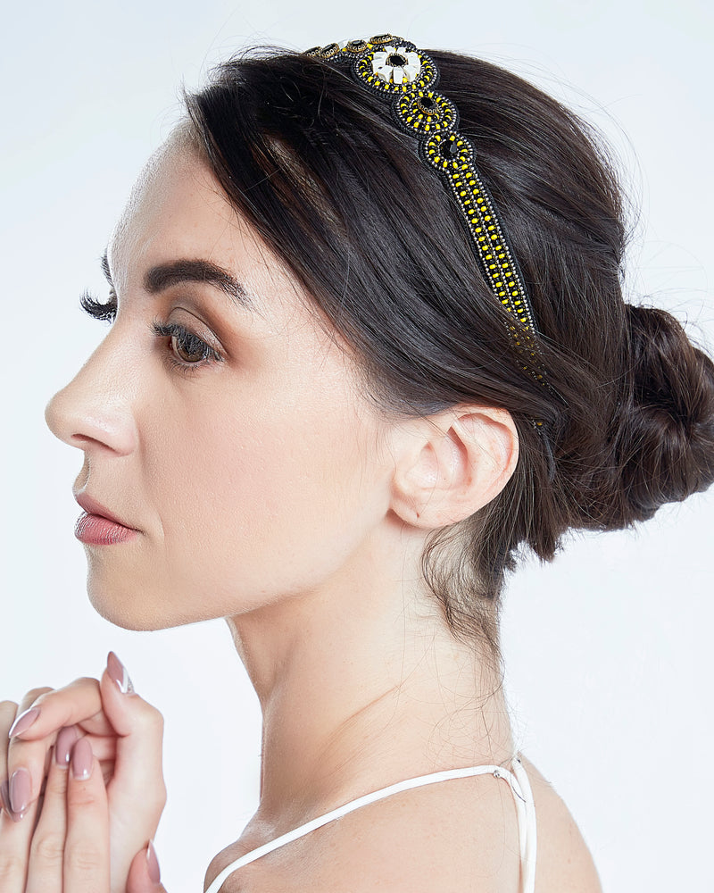 Golden Bloom Headband