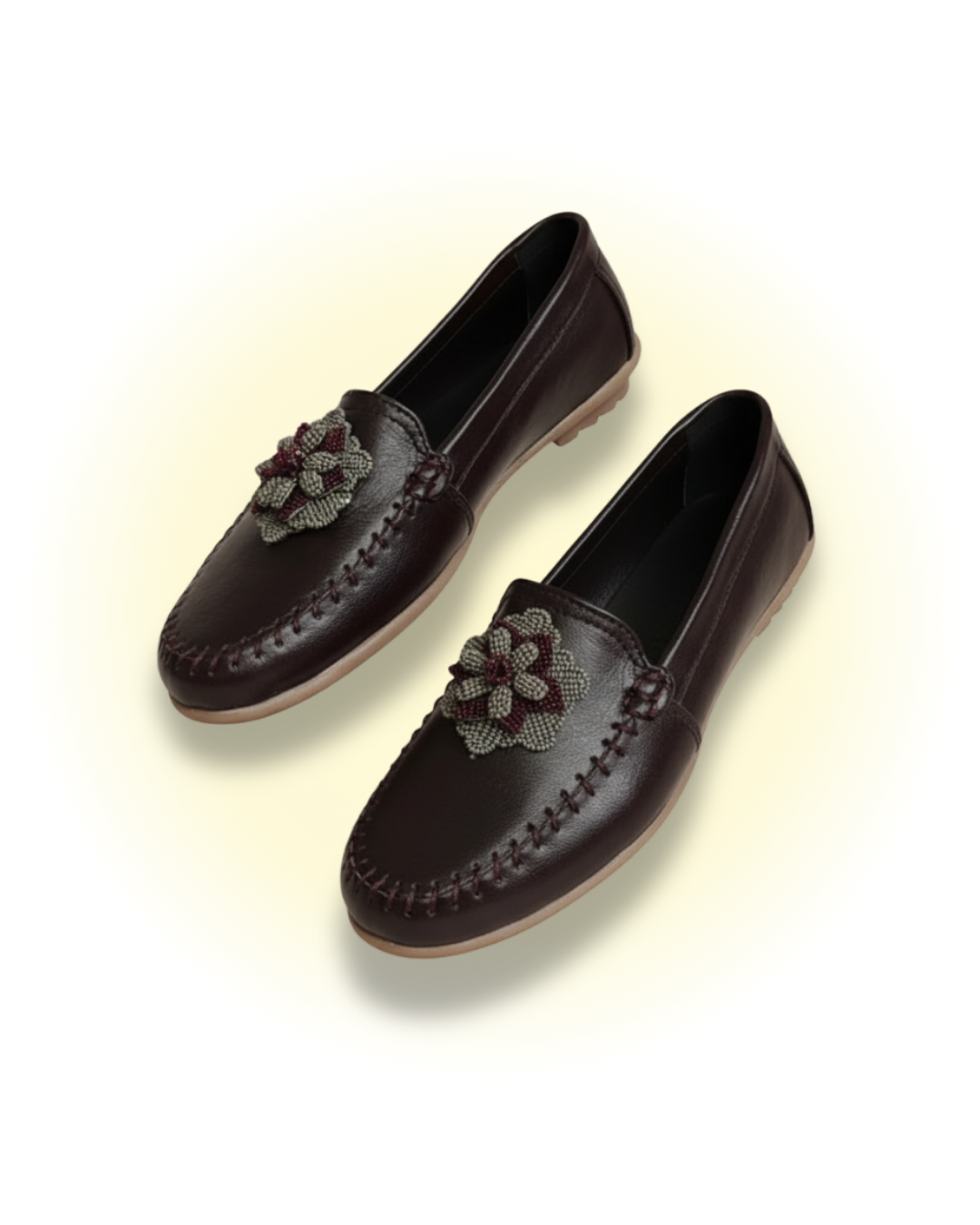 Brown Fish Leather Shoes