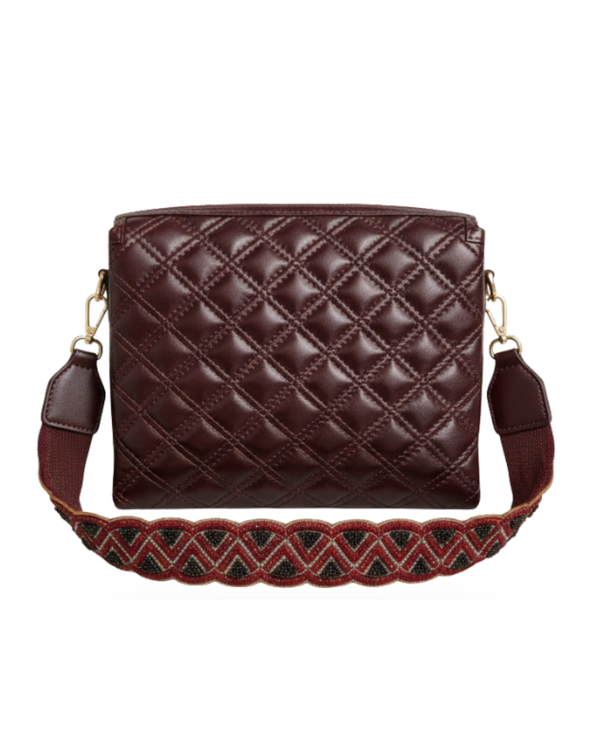 Brown Fish Leather Sling Bag