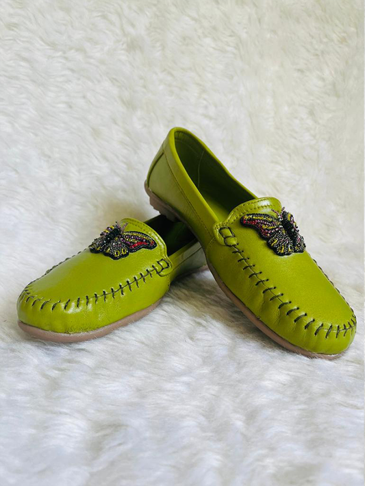 Green Fish Leather Shoes