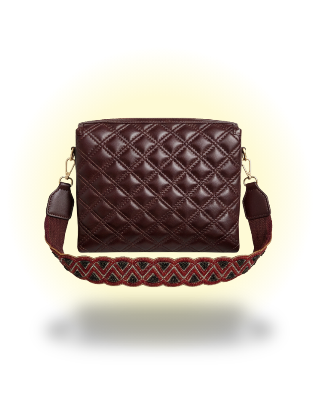 Brown Fish Leather Sling Bag
