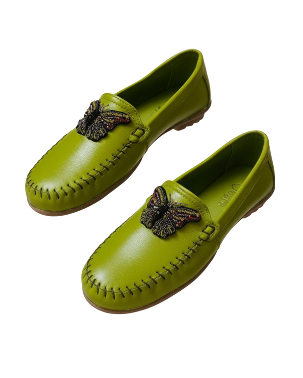 Green Fish Leather Shoes