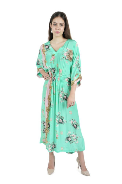 Kimono Style Printed Dress
