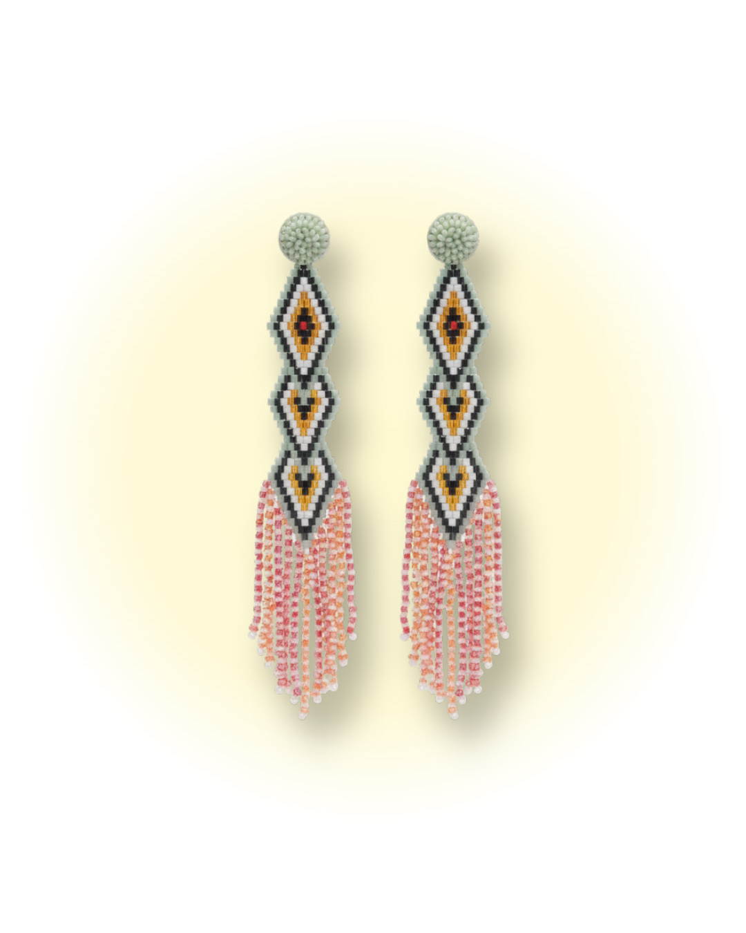 Coral Prism Earrings