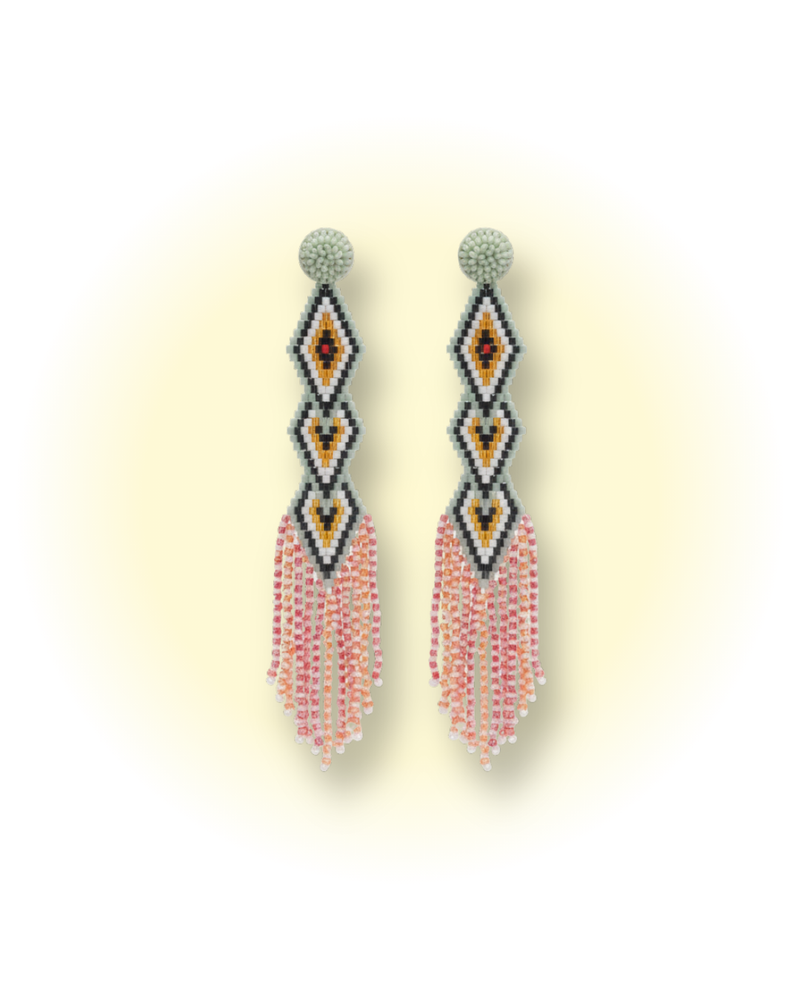 Coral Prism Earrings