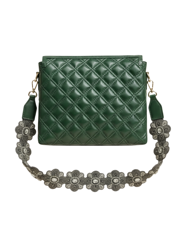 Green Fish Leather Sling Bag
