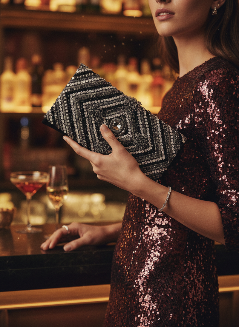 Crystal Illusion clutch