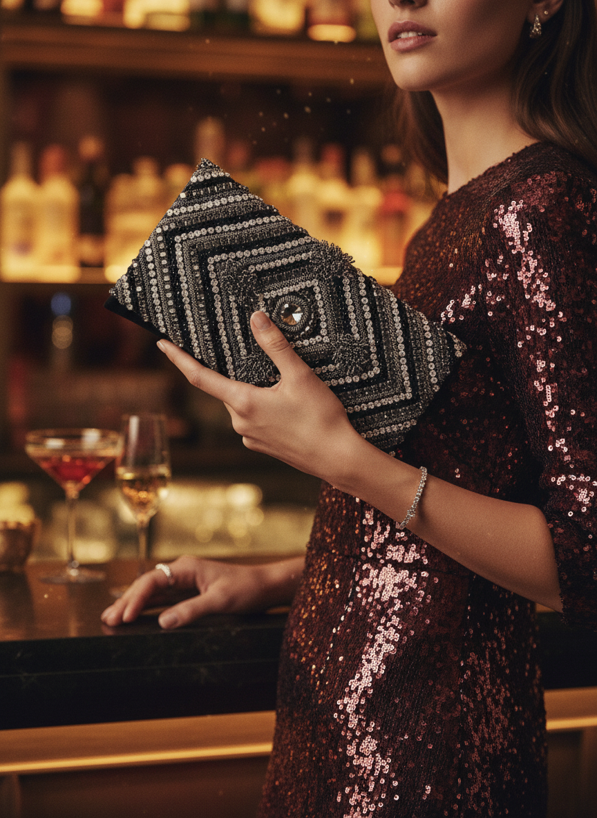 Crystal Illusion clutch