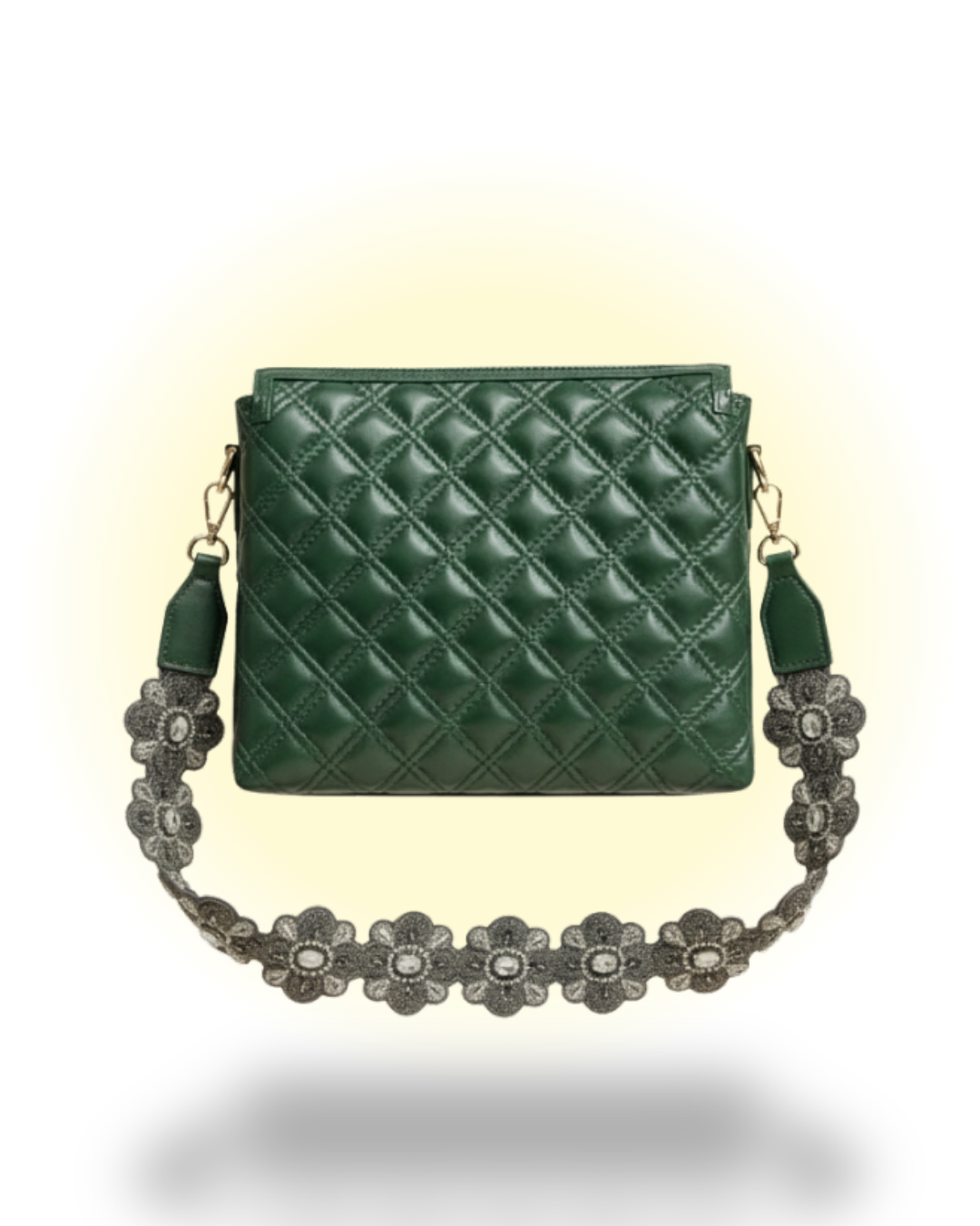 Green Fish Leather Sling Bag