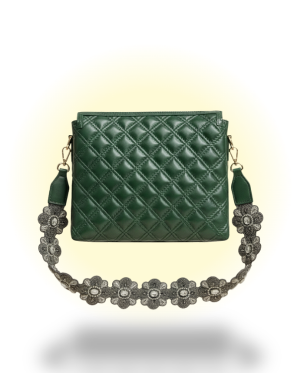 Green Fish Leather Sling Bag