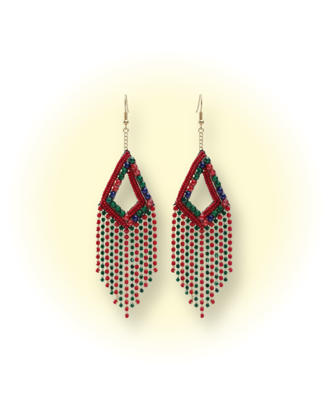 Crimson Drape Earrings