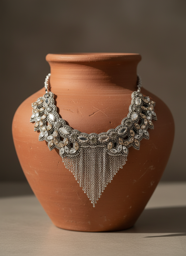 Usekh Silver Necklace