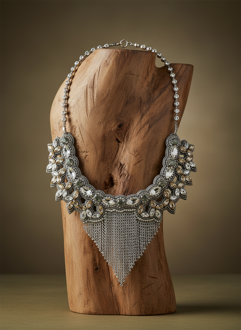 Usekh Silver Necklace