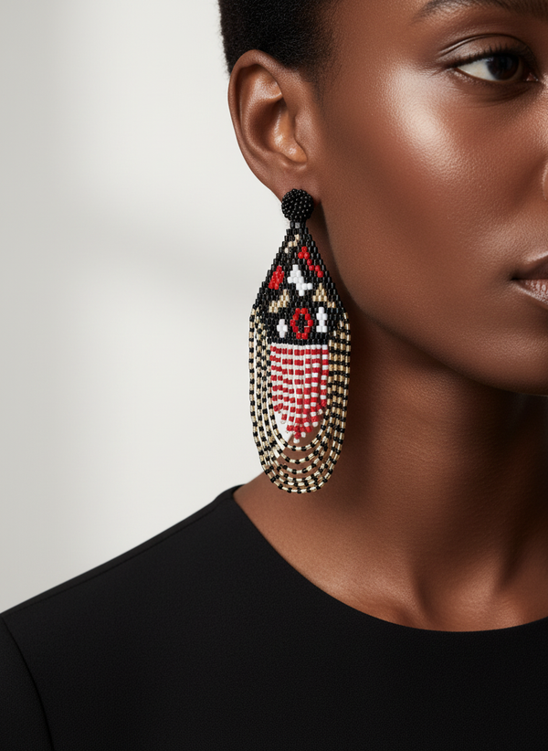 Crimson Mirage Earrings