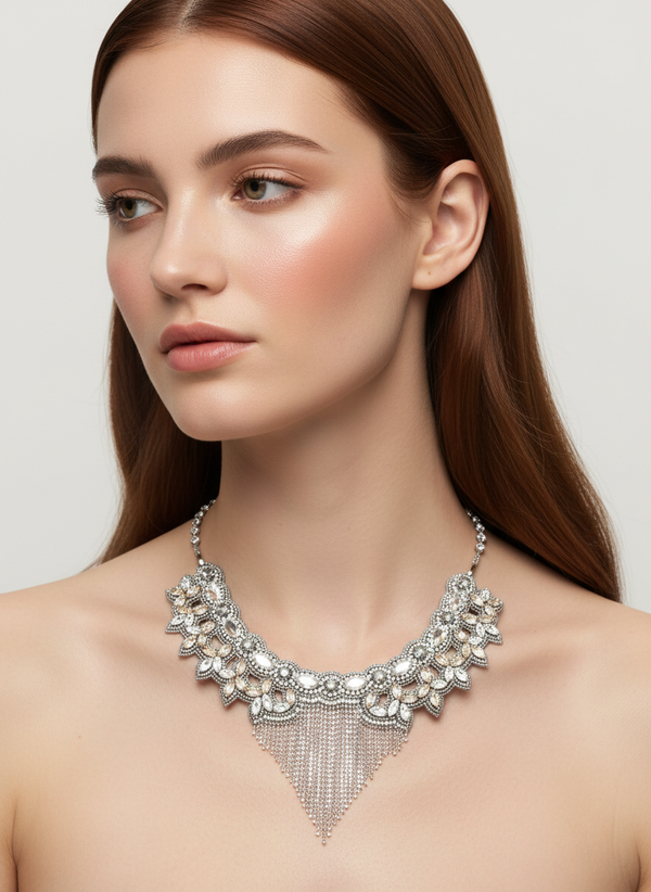 Usekh Silver Necklace