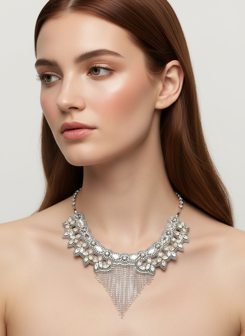 Usekh Silver Necklace