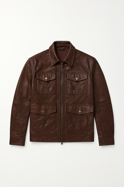 ACK REACHER FIELD JACKET – Rugged Adventure-Inspired Leather