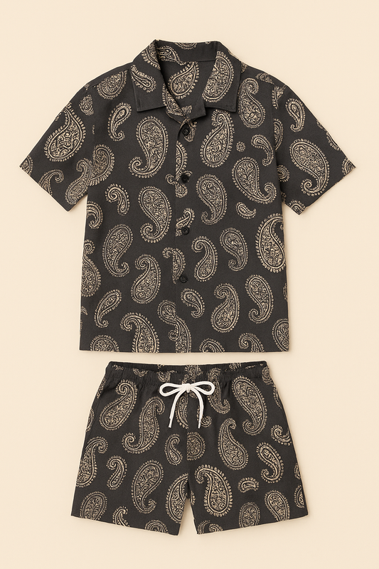 Boy's pajama shorts set 2