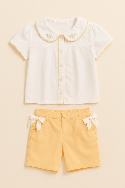 Girls pajama shorts set 1