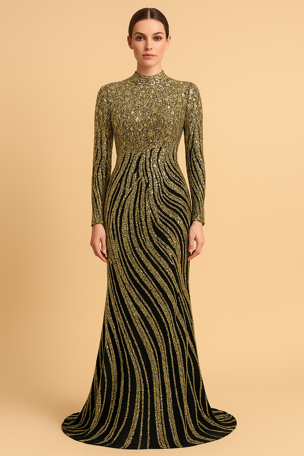Golden Dusk Reverie Gown