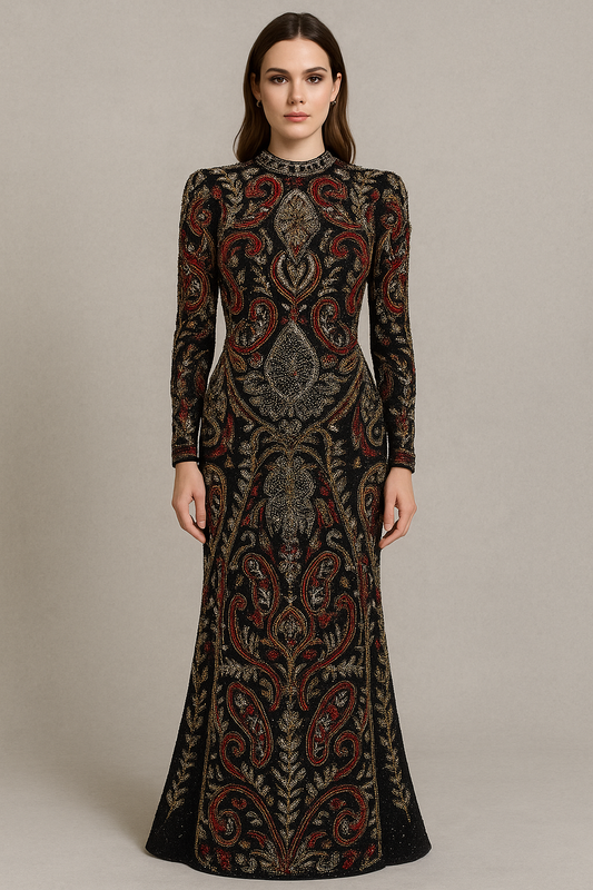Majestic Noir Gown